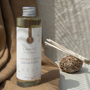 l'atelier c - Recharge Diffuseur Ambiance et Parfum d'intérieur Patchouli Musc